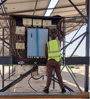 borehole solarization